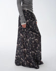 "Gallery Dusse" Vintage Print Straight Draped Skirt - variant_title