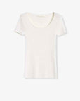 German Yangtze machine washable wool round neck slim short sleeve top for women - variant_title
