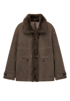 Glam Belle Tuscan curly wool shearling jacket product image 05