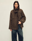 Glam Belle Tuscan curly wool shearling jacket product image 06