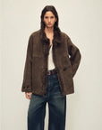 Glam Belle Tuscan curly wool shearling jacket product image 07