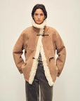 Glam Belle Tuscan curly wool shearling jacket product image 09