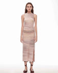 "Half Summer Ball" Fine Wool Blend Sleeveless Slit Long Knit Dress - variant_title