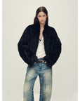 "Healing Eros" casual stand - up collar short Toscana Shearing Coat winter