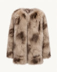 Heartbeat Caramel SagaFurs fox fur coat front product view