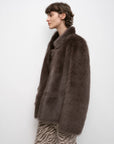 "Heartbeat Mark" Tuscany sheepskin women's short fur coat - variant_title