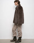 "Heartbeat Mark" Tuscany sheepskin women's short fur coat - variant_title