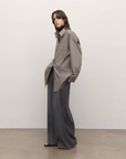 "Heart's Desire" high - end high - density nylon cotton drapes stylish all - match silhouette shirt - variant_title