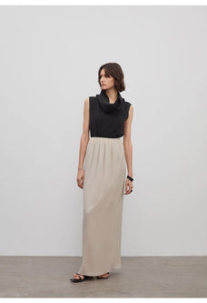 Heavy High - density Silk Luxury High - end Skirt for Women"Above the Flying Clouds" - variant_title