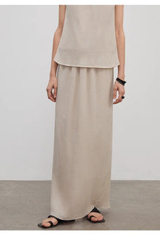 Heavy High - density Silk Luxury High - end Skirt for Women"Above the Flying Clouds" - variant_title