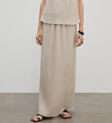 Heavy High - density Silk Luxury High - end Skirt for Women"Above the Flying Clouds" - variant_title
