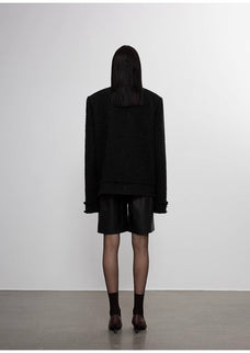 Heavy wool wool edged exquisite high - end small fragrant style jacket for women - variant_title