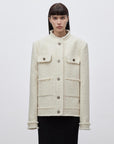 Heavy wool wool edged exquisite high - end small fragrant style jacket for women - variant_title