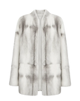 Hera Moonlight Silver Blue Cross mink coat, transparent product view