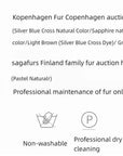 Hera Moonlight Kopenhagen Fur auction and care information