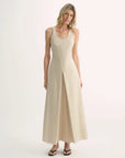 High Density Modal Mulberry Silk Insert U - neck Vest Dress"Simple Love" - variant_title
