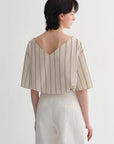 High - intelligence, relaxed, simple, high - quality, long - staple cotton, short - sleeved shirt for women - variant_title