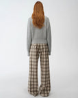 "Hokkaido Weaving Love" wool blend crew neck cardigan top - variant_title