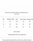 Women's hooded Merino shearling jacket size guide