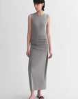 Ice silk wool blend dress with adjustable waistline, hip - flattering design, slim fit for a figure - slimming effect - variant_title