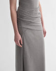 Ice silk wool blend dress with adjustable waistline, hip - flattering design, slim fit for a figure - slimming effect - variant_title