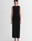 Ice silk wool blend dress with adjustable waistline, hip - flattering design, slim fit for a figure - slimming effect - variant_title