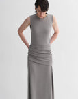 Ice silk wool blend dress with adjustable waistline, hip - flattering design, slim fit for a figure - slimming effect - variant_title