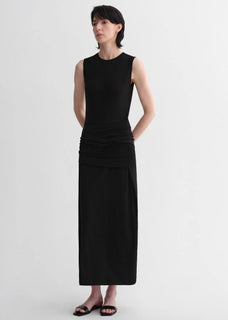 Ice silk wool blend dress with adjustable waistline, hip - flattering design, slim fit for a figure - slimming effect - variant_title