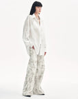 "Ideal Spring Day" Jacquard Hollow Drop Shoulder Shirt Summer - variant_title