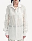 "Ideal Spring Day" Jacquard Hollow Drop Shoulder Shirt Summer - variant_title