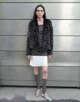 "Inspiration Glimpse" lapel double - breasted loose woven Rex rabbit fur coat for women in winter - variant_title