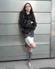 "Inspiration Glimpse" lapel double - breasted loose woven Rex rabbit fur coat for women in winter - variant_title