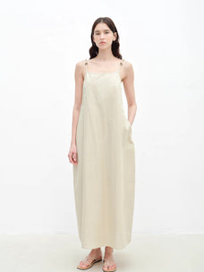 "Island Walk" Cotton Beaded Sling Dress - variant_title