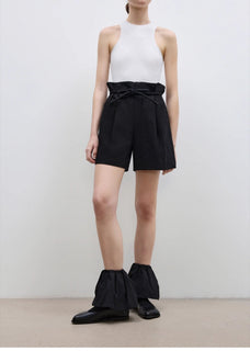 "Jungle Fantasy" Flower Bud Drawstring High Waist Shorts Women - variant_title