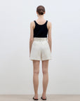 "Jungle Fantasy" Flower Bud Drawstring High Waist Shorts Women - variant_title