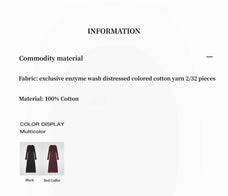 "Kalle Morning" fashionable fermented washed distressed raw edge V - neck waist dress for women - variant_title