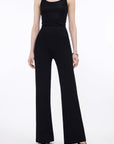 Knitted bootcut trousers, glutinous rice trousers, pit striped casual trousers - variant_title