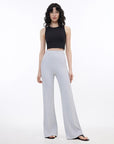 Knitted bootcut trousers, glutinous rice trousers, pit striped casual trousers - variant_title