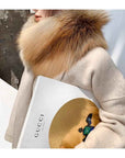 Kopenhagen Auction House Grade Whole Red Fox Fur Magnetic Buckle Scarf - variant_title