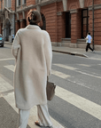 "Korean Drama Ace" Merino mid - length sheepskin coat - variant_title
