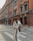 "Korean Drama Ace" Merino mid - length sheepskin coat - variant_title
