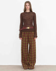 "Lazy Day Essential" Textured Mohair Blend Round Neck Stretch Knit Base Layer for Fall/Winter Women - variant_title