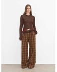 "Lazy Day Essential" Textured Mohair Blend Round Neck Stretch Knit Base Layer for Fall/Winter Women - variant_title