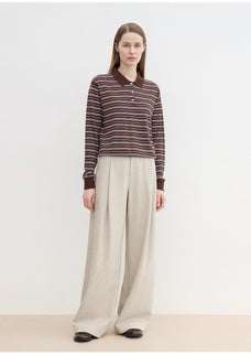 "Leisure Moments" classic low - waisted loose casual straight pants exquisite fashion sense casual pants for women - variant_title