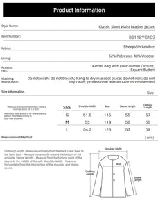 Letrans Twilight Knight cropped belted leather safari jacket size guide