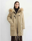 Letrans Women's Down Parka with Detachable Raccoon Fur Collar & 90% Goose Down "Muye Kingdom" - variant_title