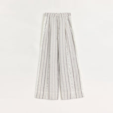 Linen Vertical Stripe Drape Wide Leg Casual Pants"Fashion Tension" - variant_title