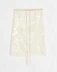 "Lingering Soft Light" Paneled Irregular Lace Straight - Cut Split Skirt - variant_title