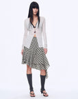"Long Island Vacation" wool blend V - neck straight shoulder knitted cardigan spring - variant_title
