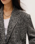 "Long Night Meteor" Limited Edition Italian Imported Yarn Fashionable Chanel Style Tweed Suit Jacket - variant_title